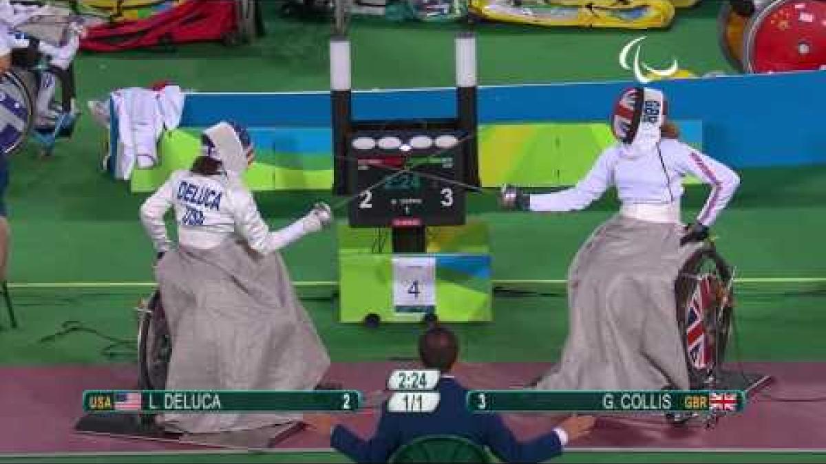 Wheelchair Fencing| DELUCA v COLLIS| Women’s Individual Epee A | Rio 2016 Paralympic Games
