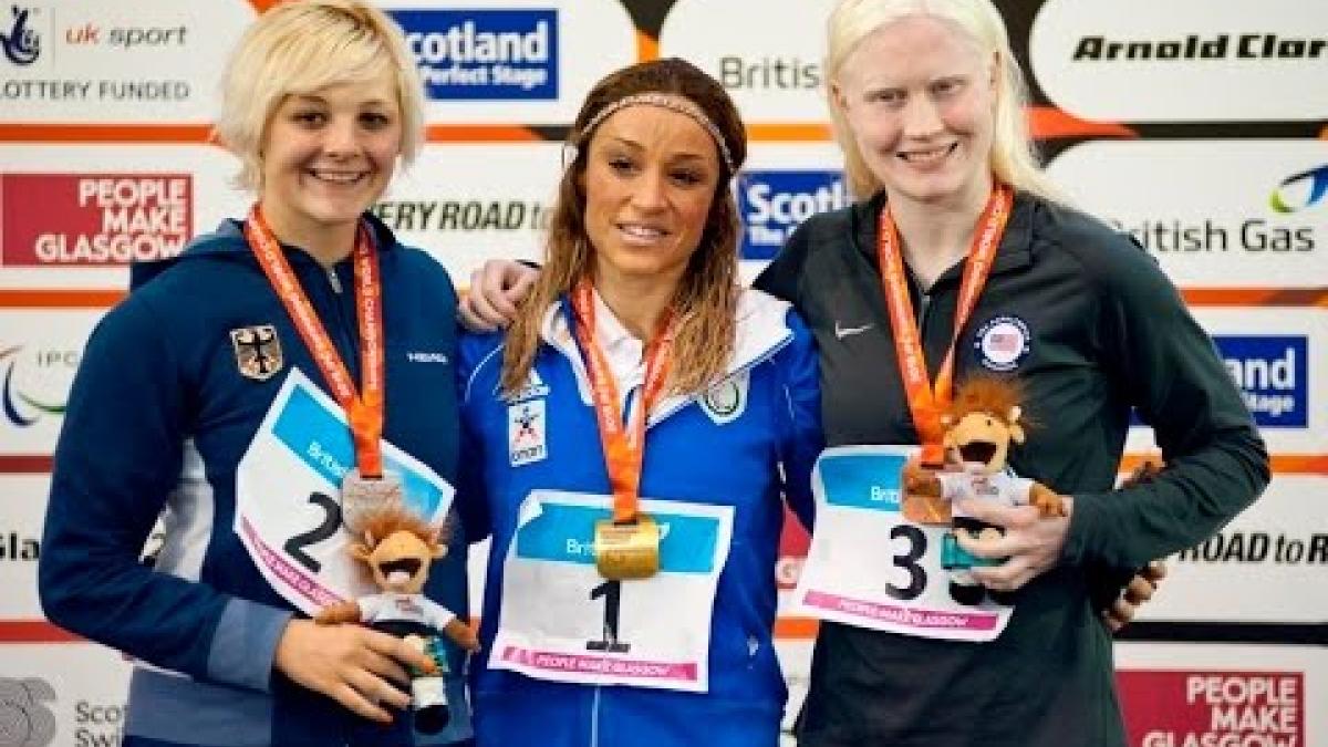 Women's 100m Breaststroke SB13 | Victory Ceremony | 2015 IPC Swimming World Championships Glasgow