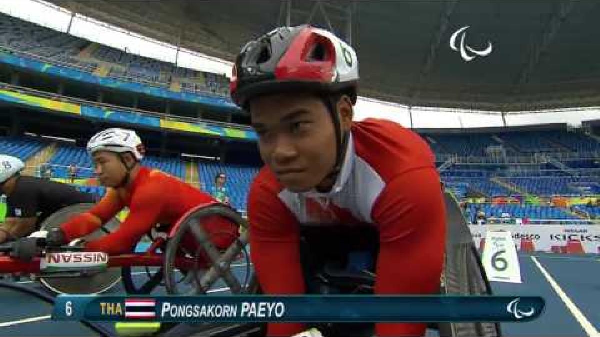 Athletics | Men's 100m - T53 Round 1 heat 2 | Rio 2016 Paralympic Games