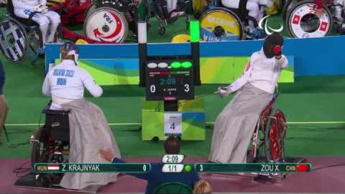 Wheelchair Fencing | KRAJNYAK v XUFENG| Women's Individual Epee A | Rio 2016 Paralympic Games