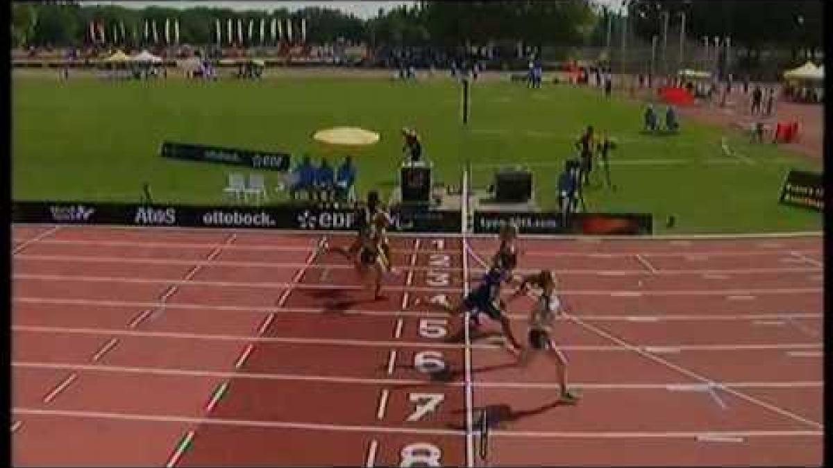 Athletics - women 100m T38 semifinals 1 - 2013 IPC Athletics World Championships, Lyon