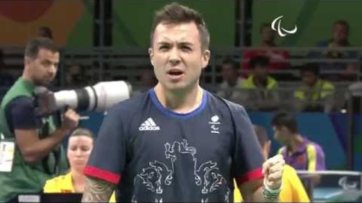 Table Tennis | Great Britain v Spain | Men's Singles- Class 7 Semifinal 1| Rio 2016 Paralympic Games