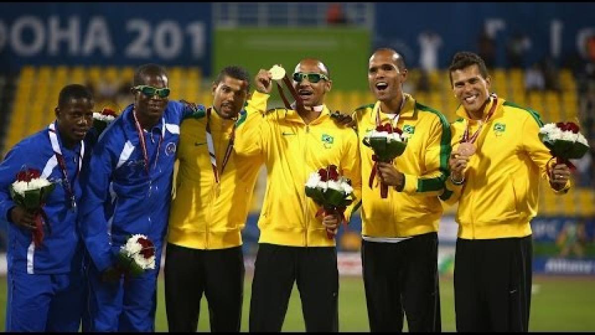 Men's 200m T11 | Victory Ceremony |  2015 IPC Athletics World Championships Doha