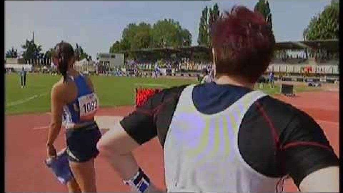 Athletics - women's discus throw F37 final  - 2013 IPC Athletics World Championships, Lyon