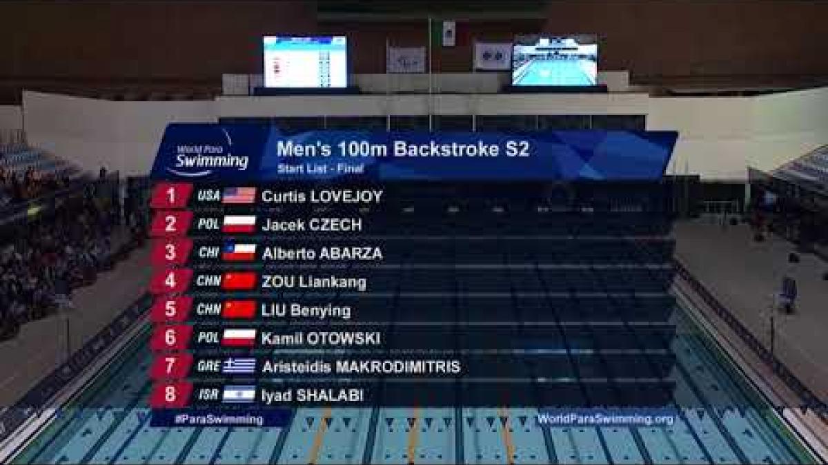 Men's 100 m Backstroke S2| Final | Mexico City 2017 World Para Swimming Championships