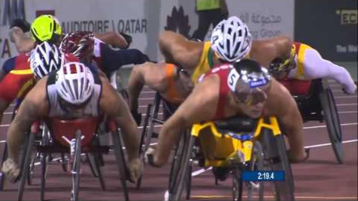 Men's 1,500m T54 | heat 2 |  2015 IPC Athletics World Championships Doha