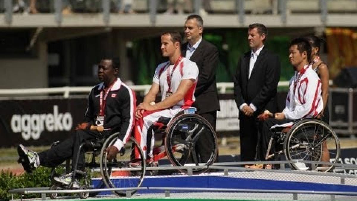 Athletics - men's 10000m T54 Medal Ceremony - 2013 IPC Athletics World Championships, Lyon