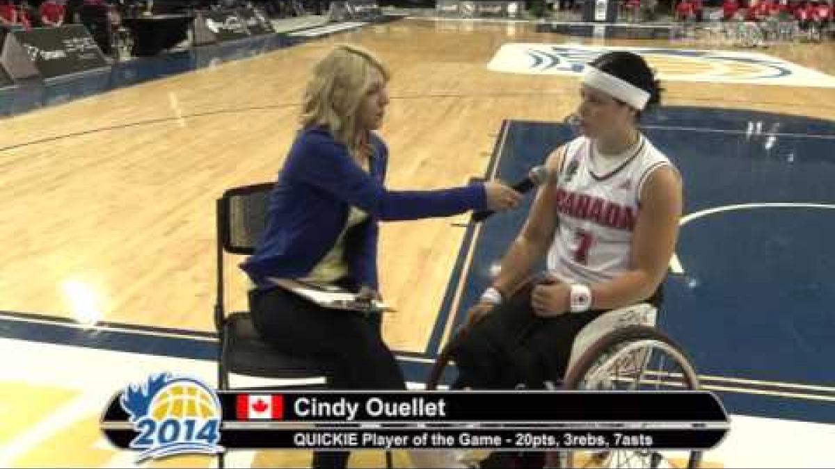Interview: Cindy Ouellet (Canada) | 2014 IWBF Women's World Wheelchair Basketball Champs