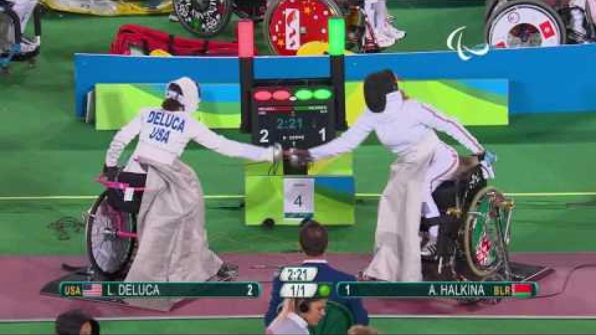 Wheelchair Fencing| DELUCA v HALKINA| Women's Individual EPEE A | Rio 2016 Paralympic Games