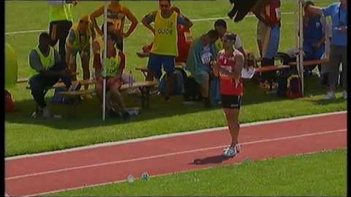 Athletics - Xavier Porras - men's triple jump T11 final - 2013 IPC Athletics World C...