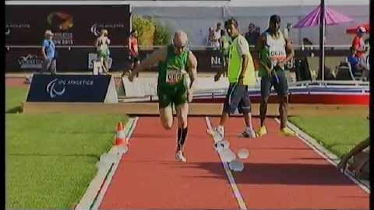 Athletics - Hilton Langenhoven - men's long jump T12 final - 2013 IPC Athletics World C...