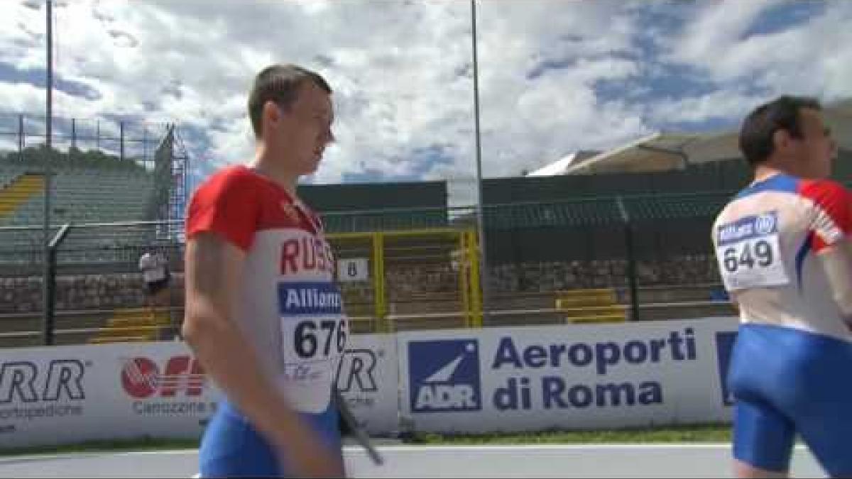 Men's 100 m T47 | semi1 | 2016 IPC Athletics European Championships Grosseto