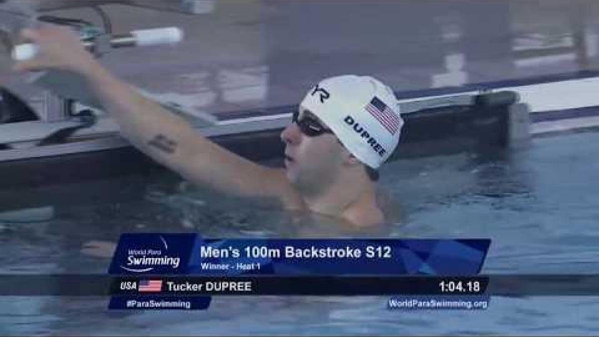 Men's 100 m Backstroke S12 l Heat 1 | Mexico City 2017 World Para Swimming Championships