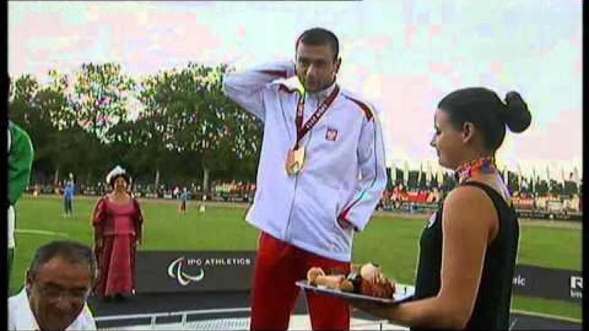 Athletics -  men's 100m T46 Medal Ceremony  - 2013 IPC Athletics World Championships, Lyon