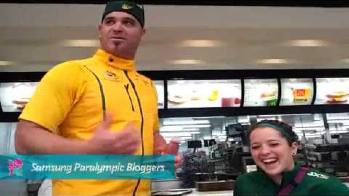 Brad Ness - Breakfast @ McDonalds, Paralympics 2012