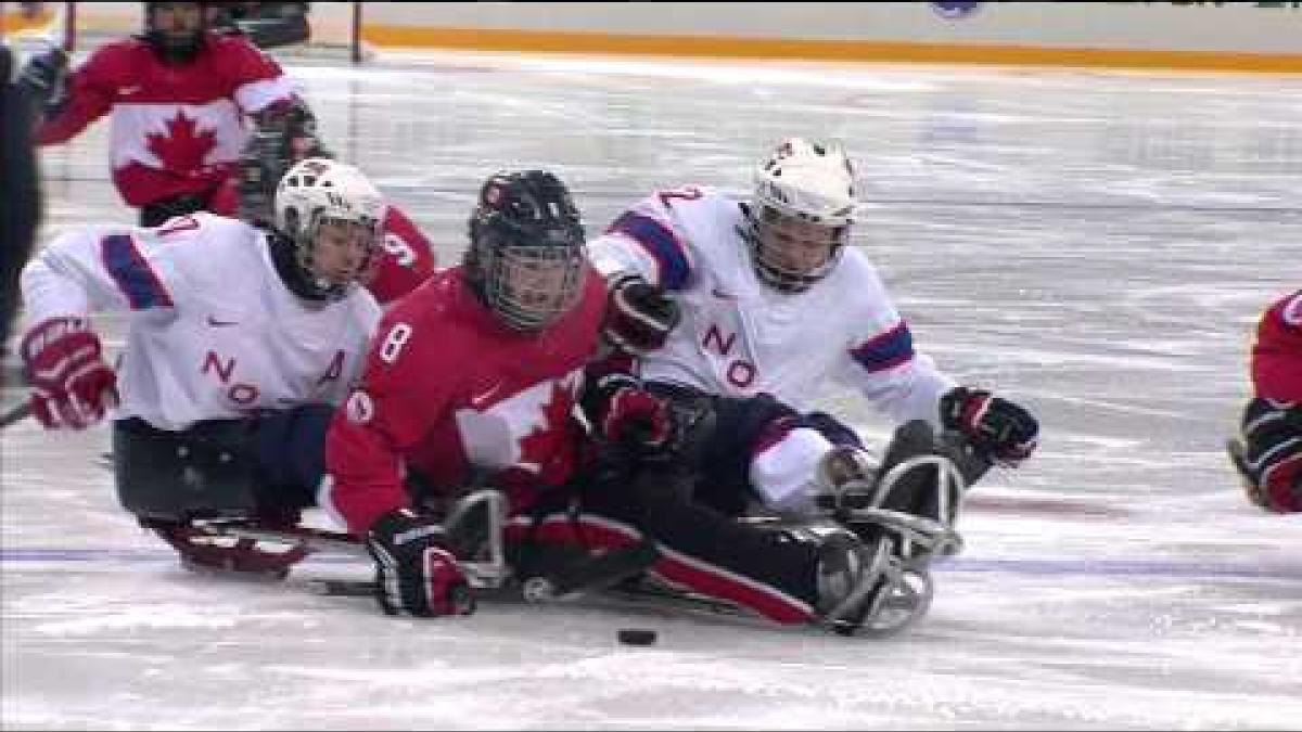 Canada vs Norway bronze medal game highlights | Ice sledge hockey | Sochi 2014 Paralympics