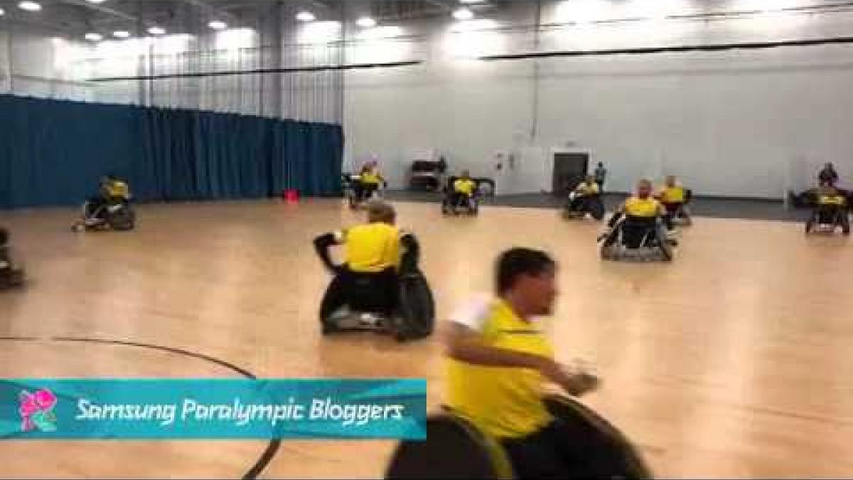 Benoit Labreque - Team Sweden warm up, Paralympics 2012