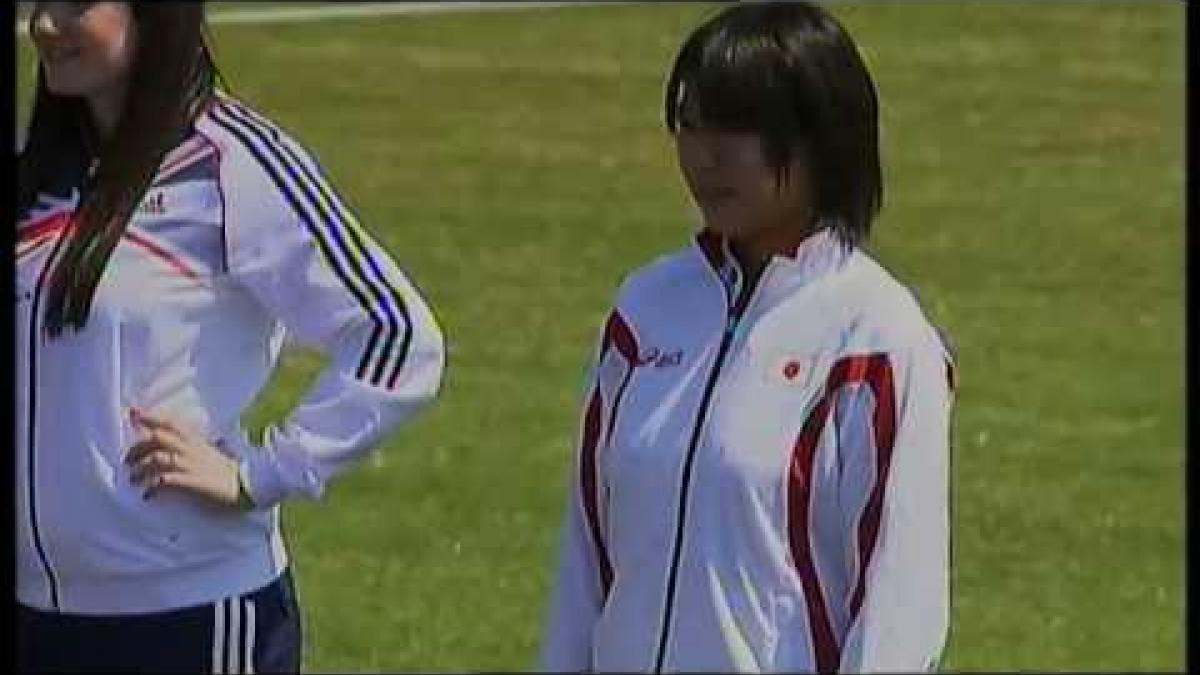 Athletics - women's javelin throw F46 Medal Ceremony - 2013 IPC Athletics World Championships, Lyon