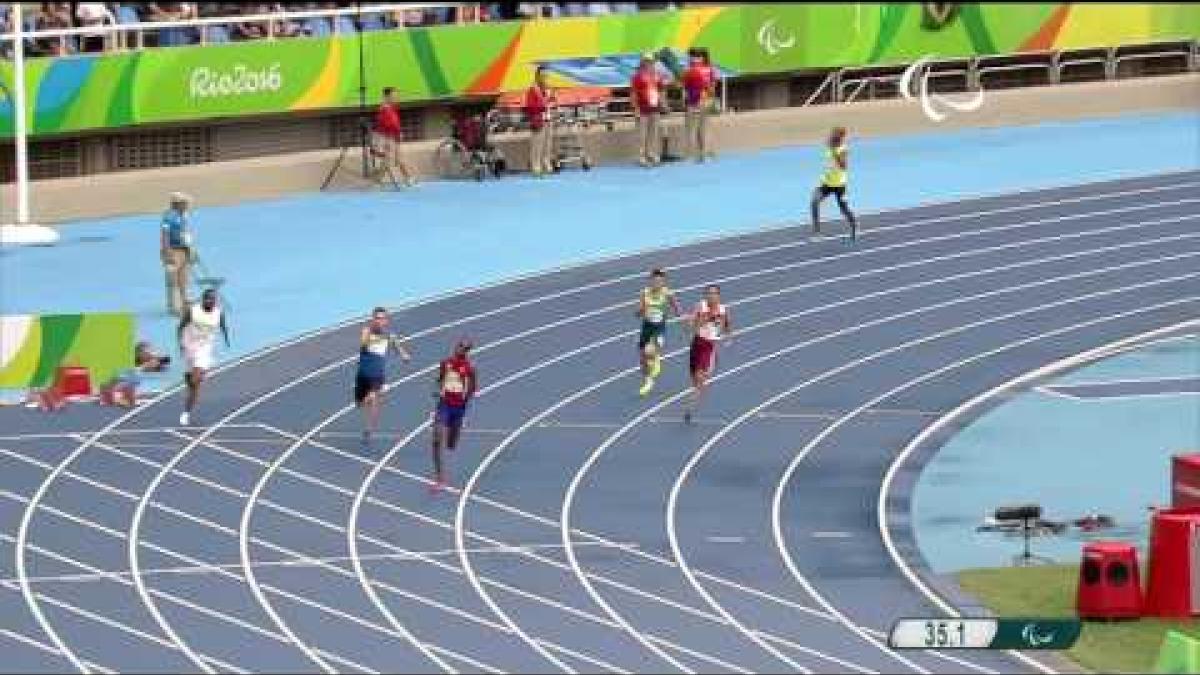 Athletics | Men's 400m - T47 Round 1 Heat 2 | Rio 2016 Paralympic Games