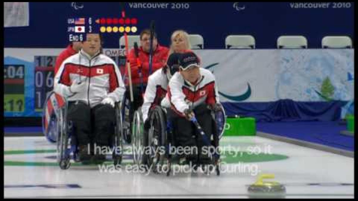 Japanese Wheelchair Curler Takashi Hidai