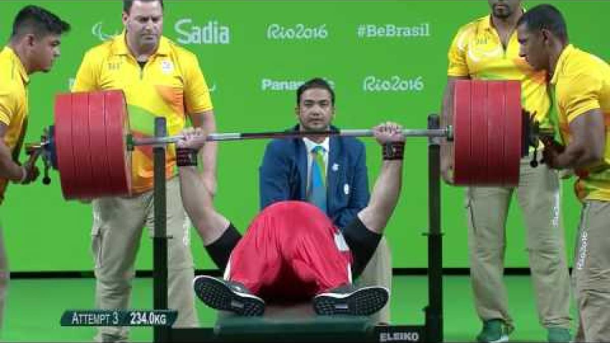Powerlifting | Jamil ELSHEBLI wins Bronze | Men's +107kg | Rio 2016 Paralympic Games HD