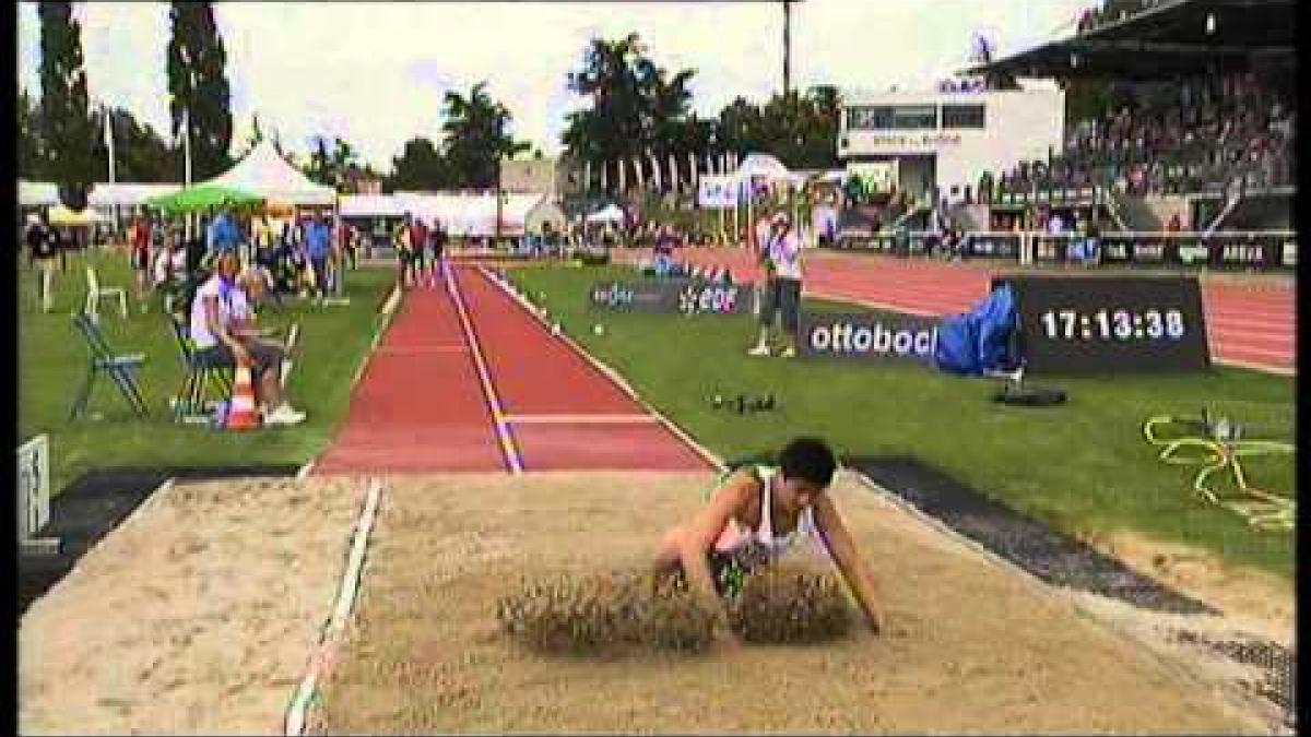 Athletics - Nicholas Hum - men's long jump T20 final - 2013 IPC Athletics World Championships, Lyon