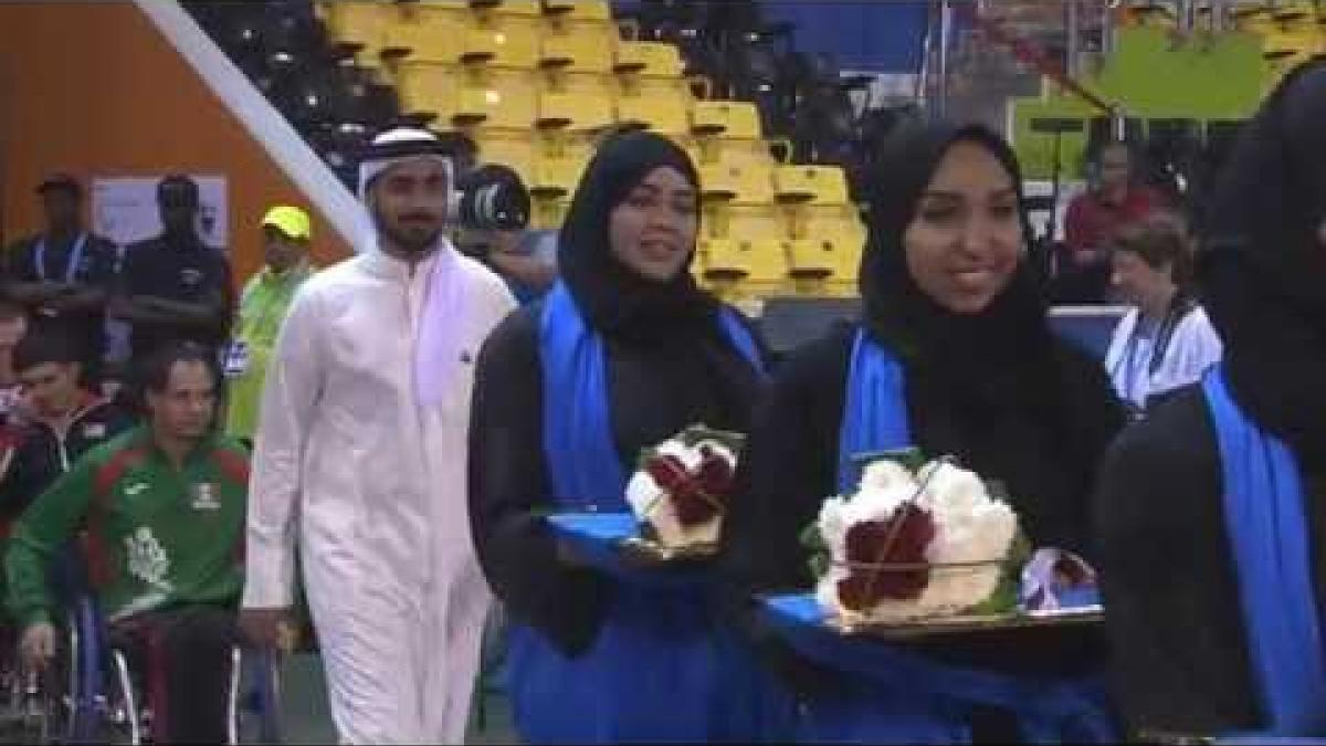 Men's 100m T52 | Victory Ceremony |  2015 IPC Athletics World Championships Doha