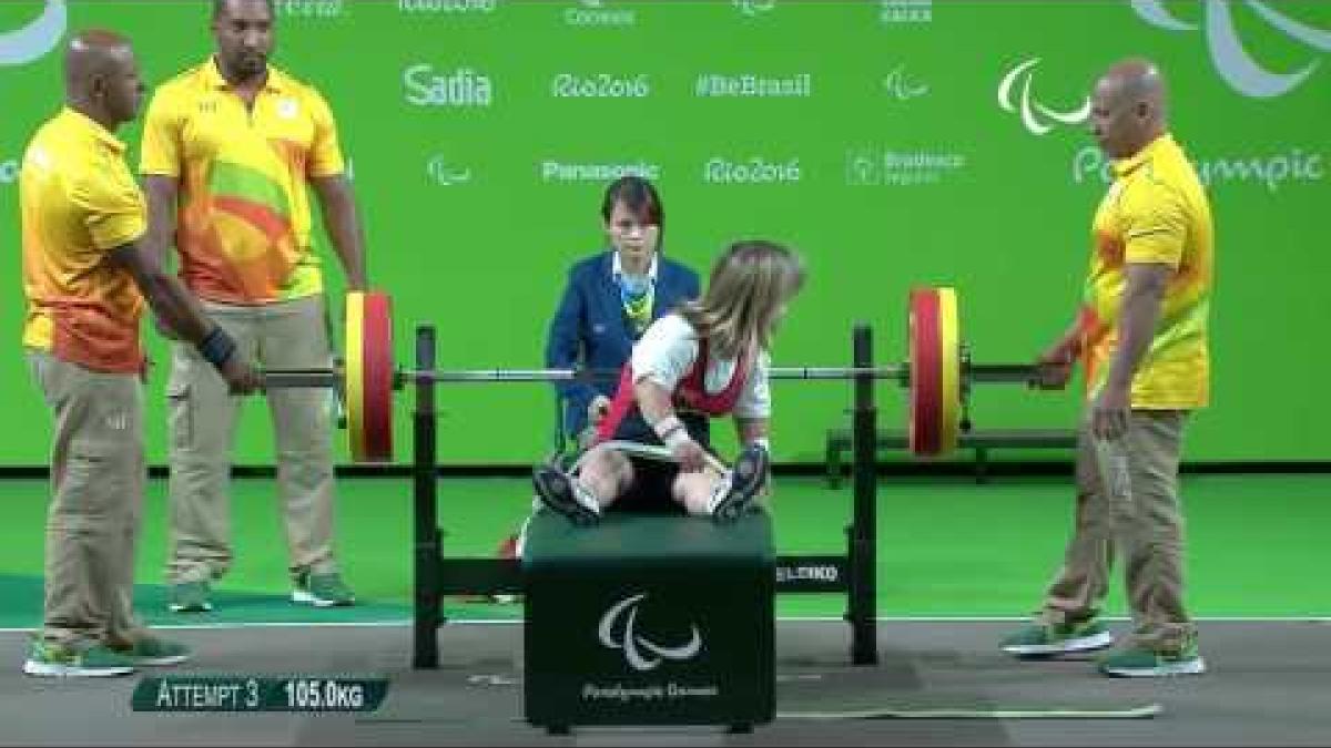 Powerlifting | NEWSON Zoe wins Bronze | Womens’s -45kg | Rio 2016 Paralympic Games