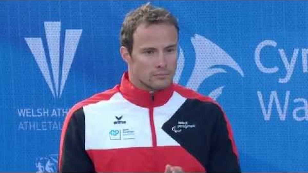 Men's 5,000m T54 | Victory Ceremony | 2014 IPC Athletics European Championships Swansea