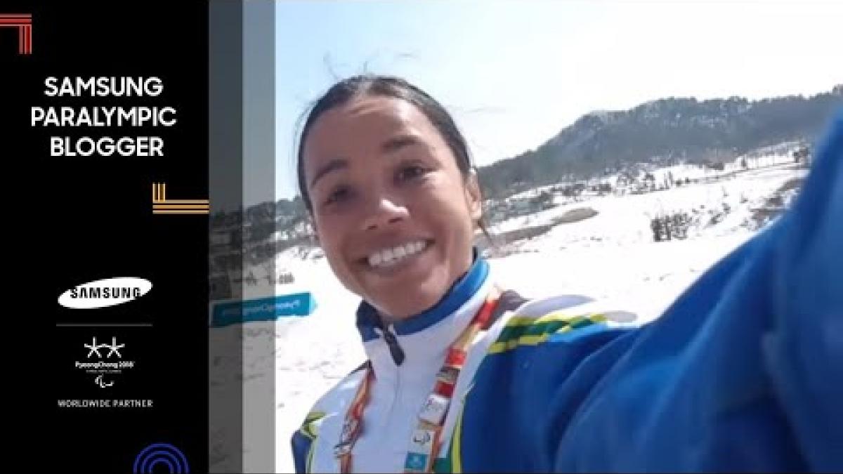 Aline Rocha | Hoje teve prova de Sprint para o Brazil | Samsung Paralympic Blogger | PyeongChang