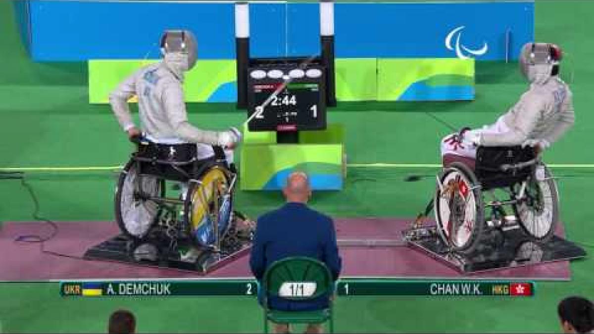 Wheelchair Fencing | Men's Individual Sabre Cat A | DEMCHUK v CHAN | Rio 2016 Paralympic Games HD