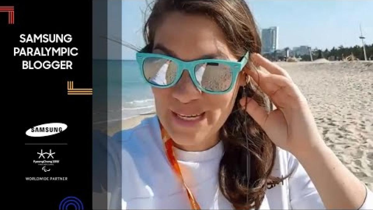 Danielle Saenz | Beach! | Samsung Paralympic Blogger | PyeongChang 2018