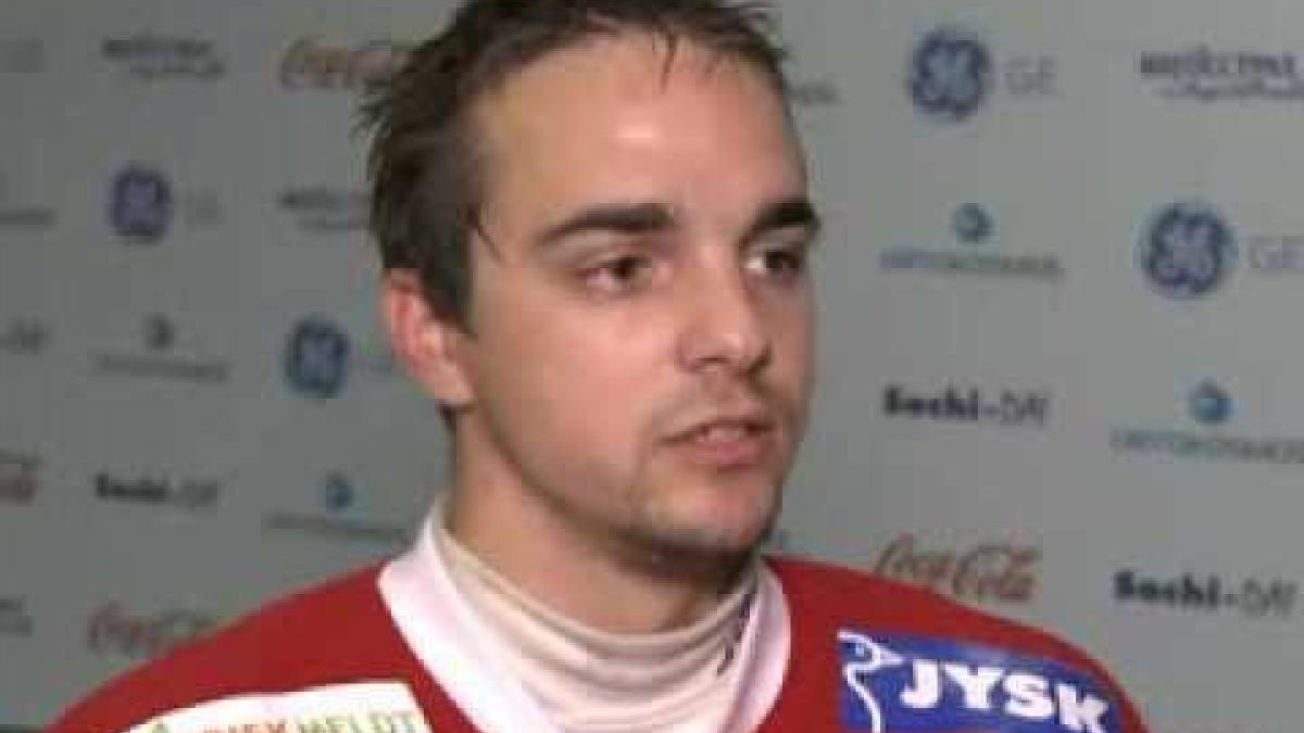 Interview Audun Bakke (Norway) - International Ice Sledge Hockey Tournament "4 Nations" Sochi