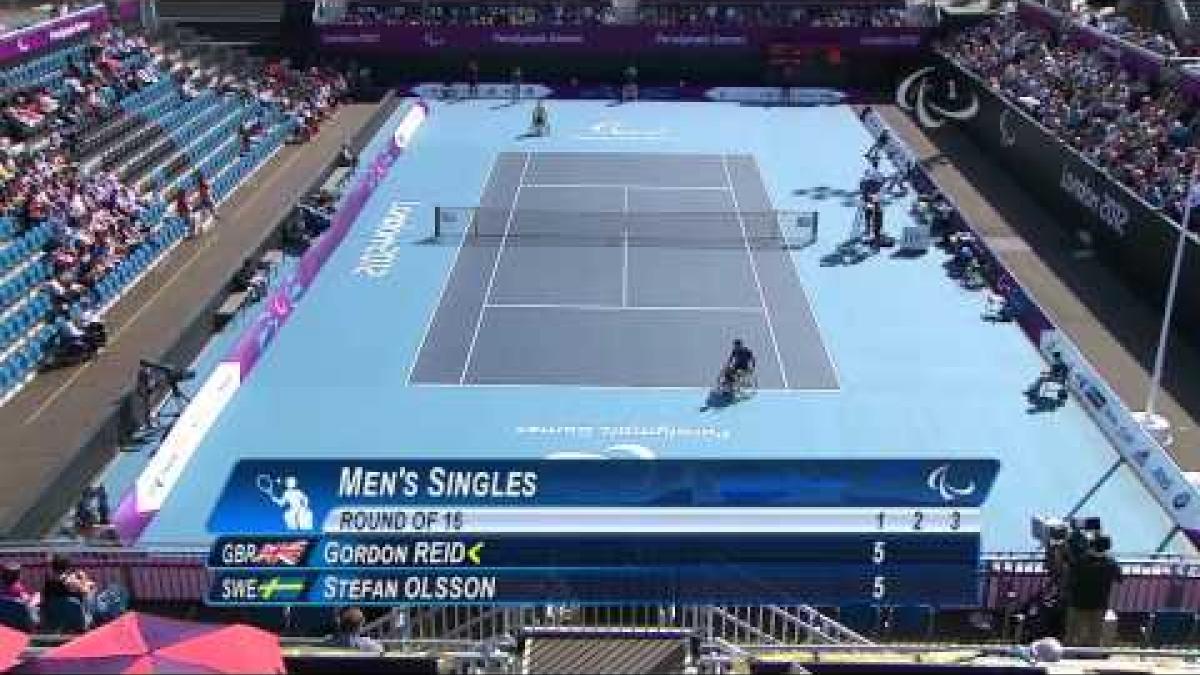 Wheelchair Tennis - GBR vs SWE - Men's Singles Third Round - London 2012 Paralympic Games