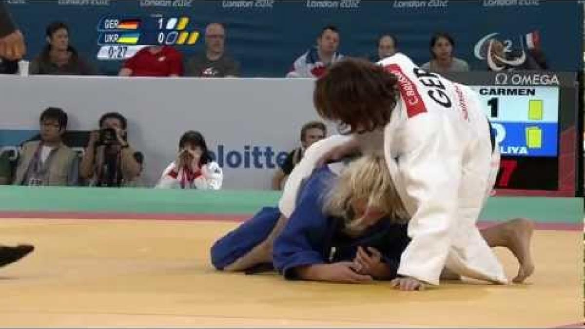 Judo - Women - 48 kg Semi Final A - Germany versus Ukraine - 2012 London Paralympic Games