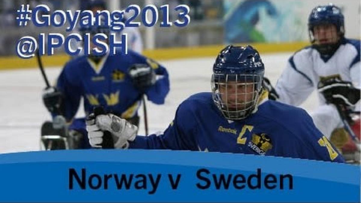 Ice sledge hockey - Norway v Sweden - 2013 IPC Ice Sledge Hockey World Championships A Pool Goyang