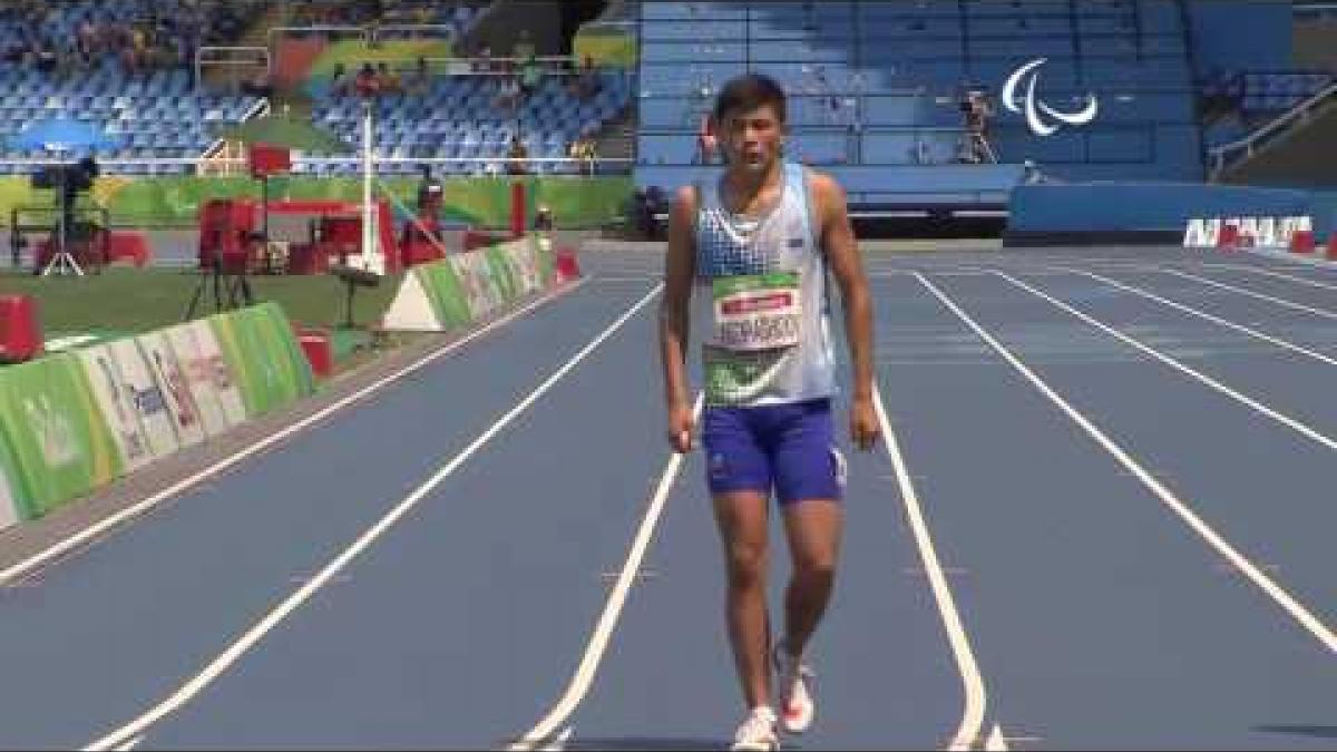 Athletics | Men's 100m - T12 Round 1 Heat 2 | Rio 2016 Paralympic Games