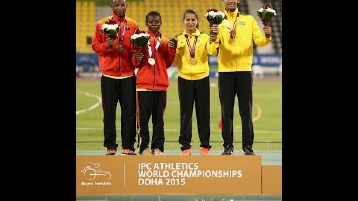 Women's 800m T11 | Victory Ceremony |  2015 IPC Athletics World Championships Doha