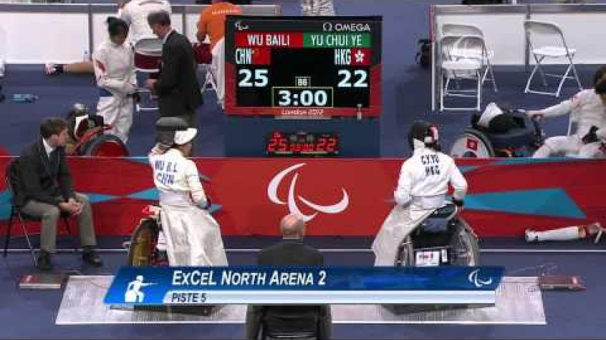 Wheelchair Fencing - HKG vs CHN - Women's Team Cat. Open Semifinal 1 - London 2012 Paralympic Games