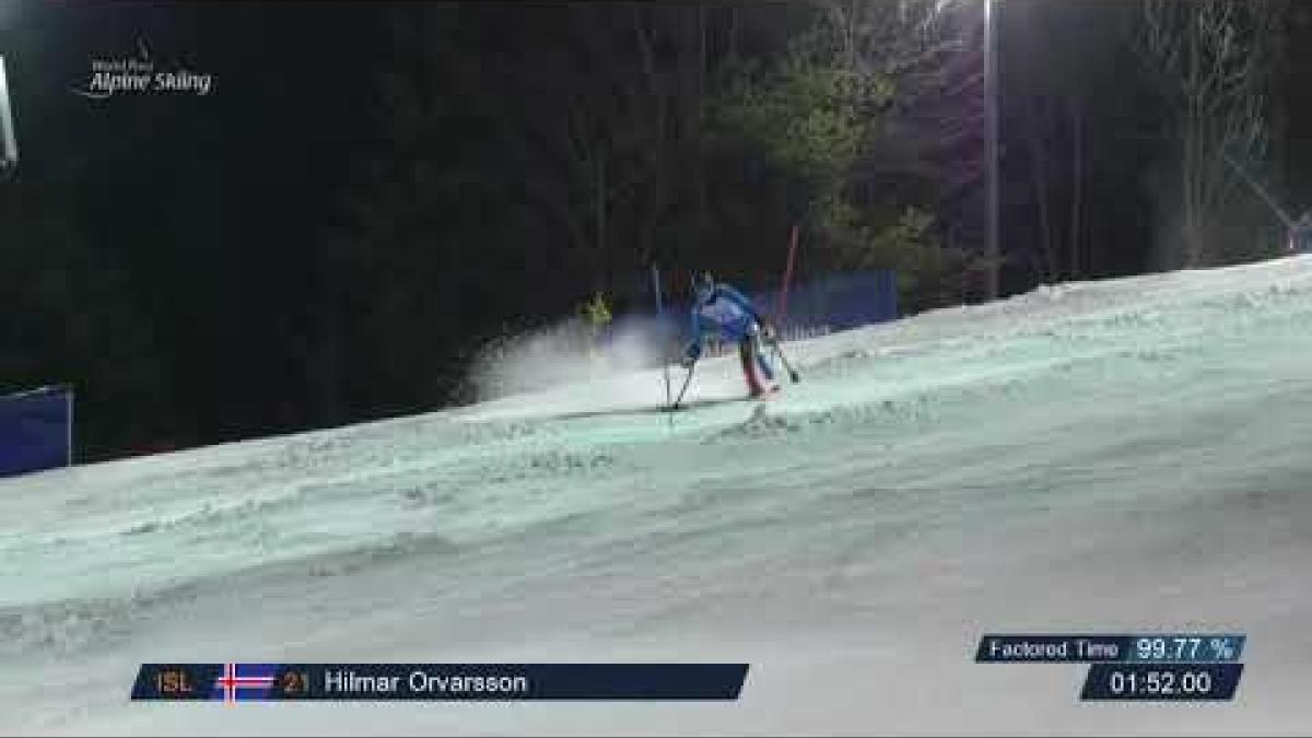 Hilmar Orvarsson | Iceland | Slalom Standing | World Para Alpine Skiing World Cup | Zagreb 2019