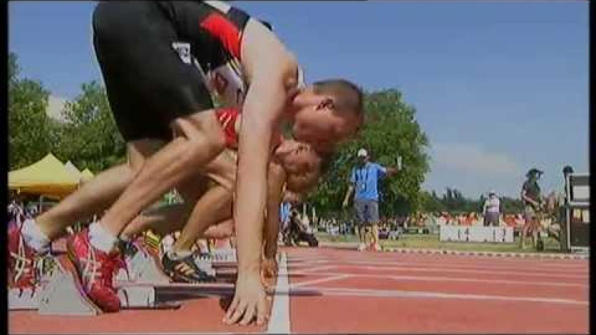 Athletics - men's 100 T38 semifinal 2 - 2013 IPC Athletics World Championships, Lyon