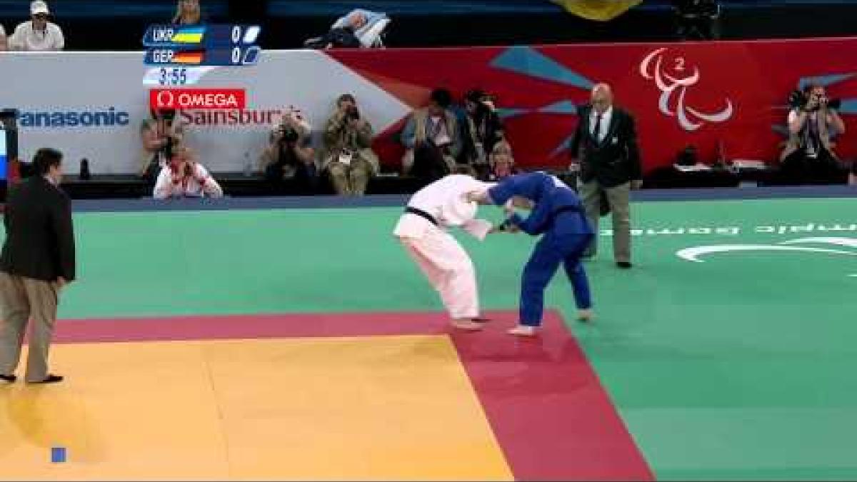 Judo - Men - 81 kg Semi Final A - Ukraine versus Germany - 2012 London Paralympic Games