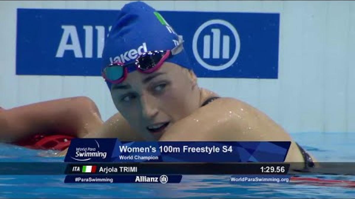 Women's 100m Freestyle S4 Final | London 2019
