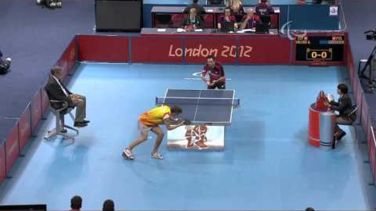 Table Tennis - ESP vs POL - Men's Team - Class 6-8 Gold Mdl Match - London 2012 Paralympic Games