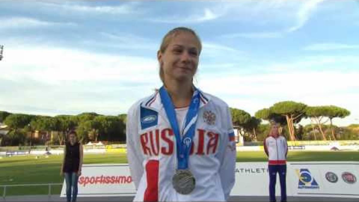 Women's 400 m T38 | Victory Ceremony | 2016 IPC Athletics European Championships Grosseto