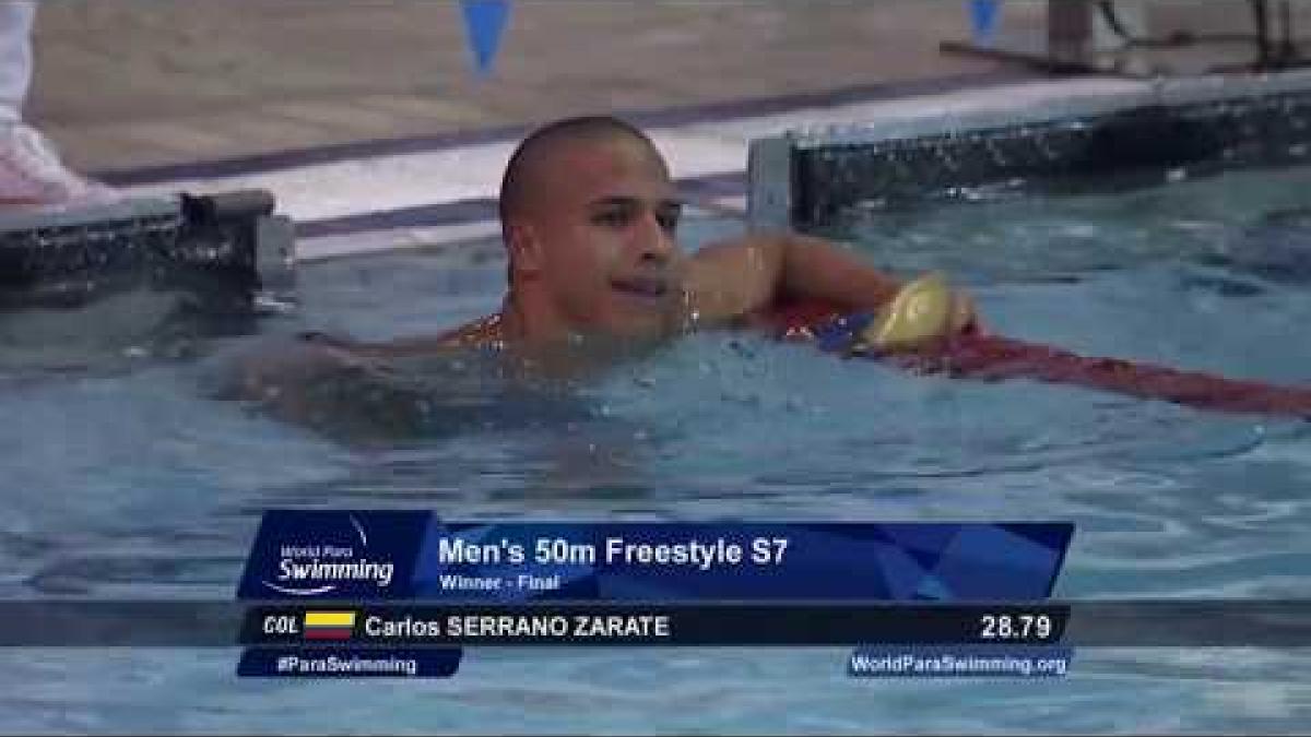 Men's 50 m Freestyle S7 | Final | Mexico City 2017 World Para Swimming Championships