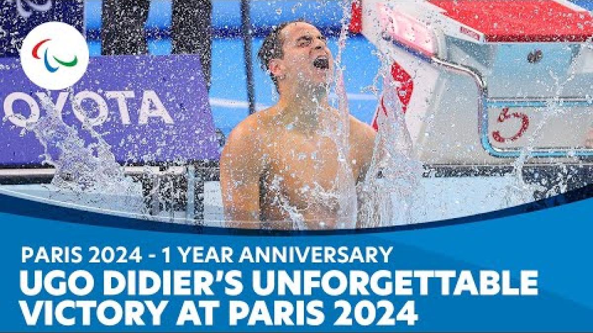 French Paralympic swimmer reflects on winning gold at Paris 2024. The thumbnail shows a male swimmer celebrating in the pool.