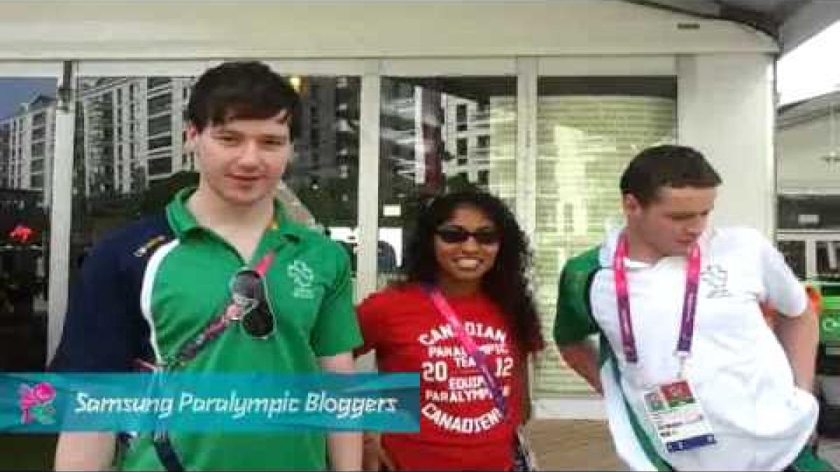 Samsung Blogger - Aqua Jenga..Ireland vs Canada, Paralympics 2012