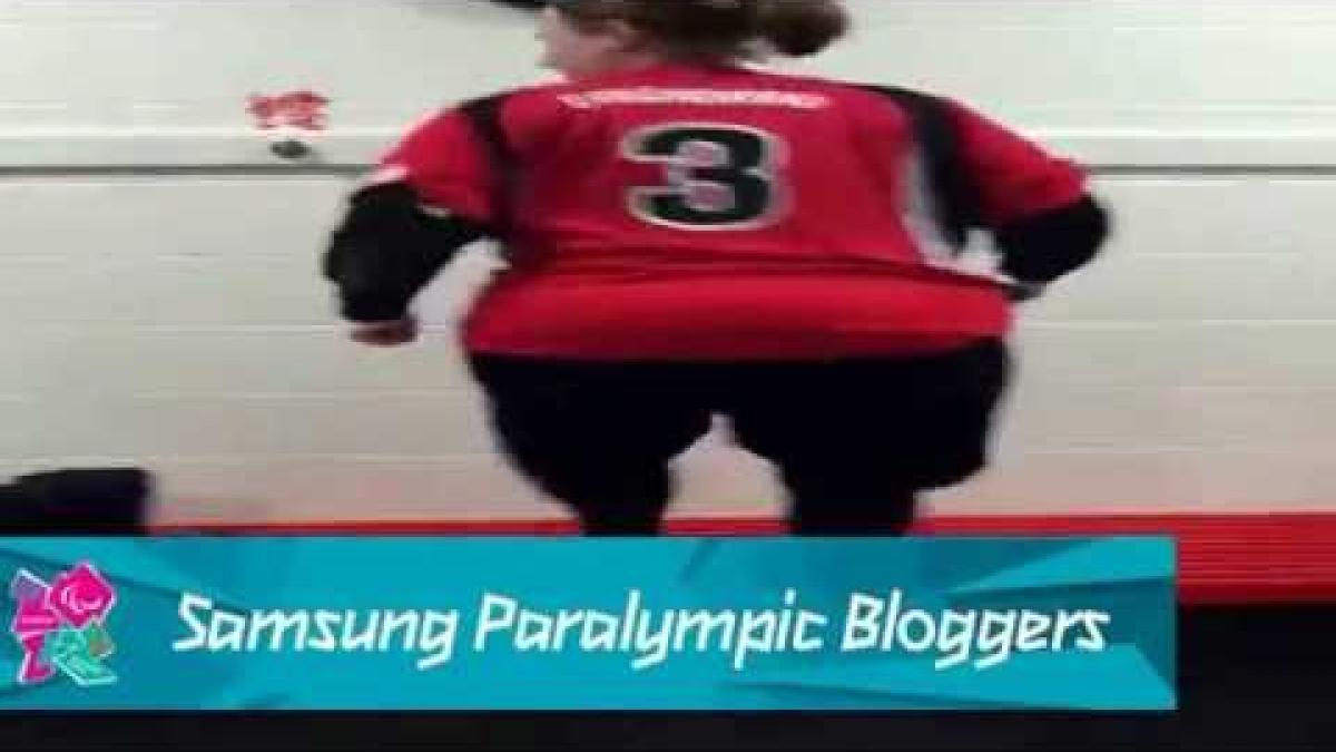 Jen Armbruster - Warm up for usa, Paralympics 2012