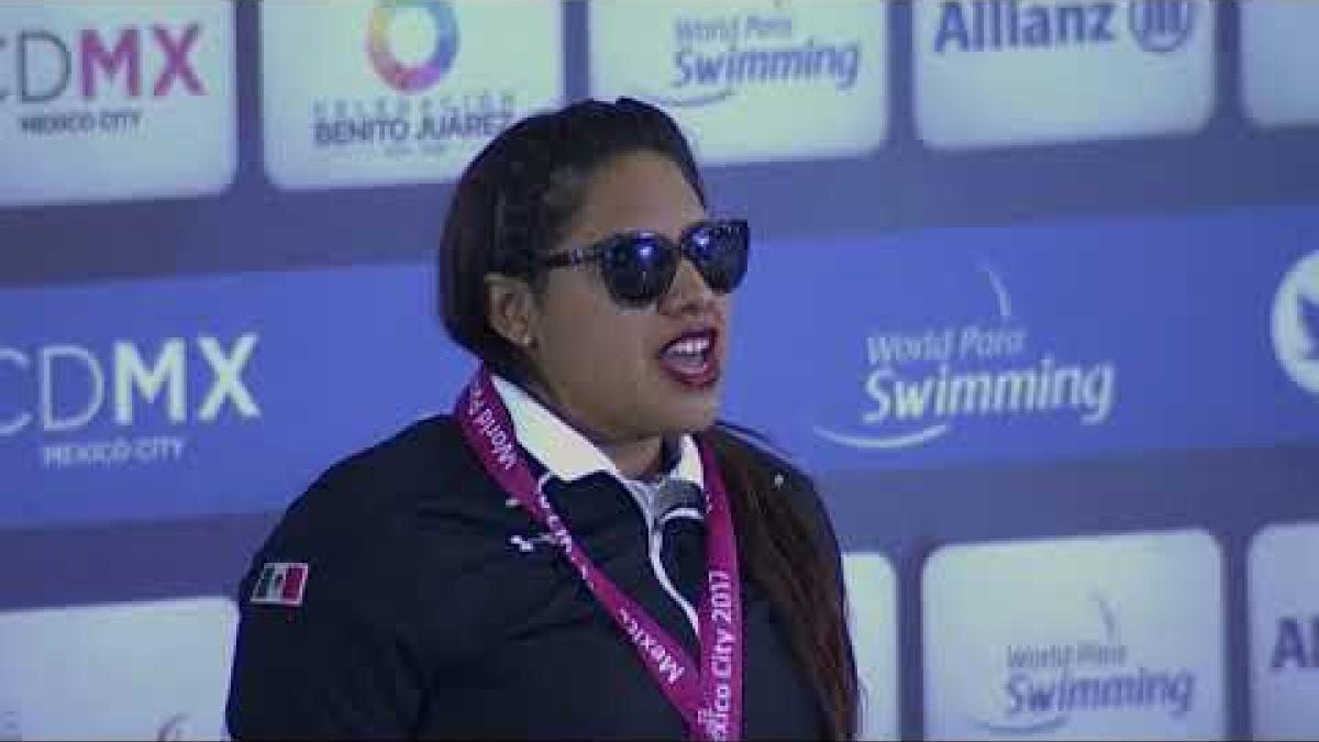 Women´s 100m Freestyle S11 Medals Ceremony  | Mexico City 2017 World Para Swimming Championships